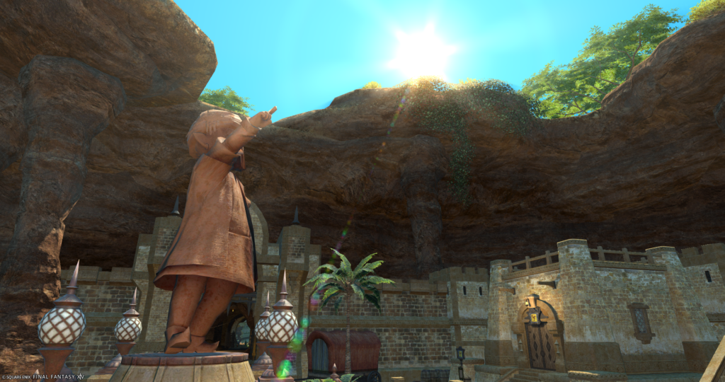 A screenshot from FFXIV. The image is of Lord Lolorito from Vesper Bay.